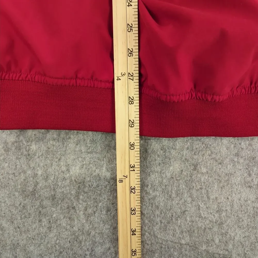 Ashworth Jacket Mens XL Pullover Red Deerwood Golf Wind Water Resistant